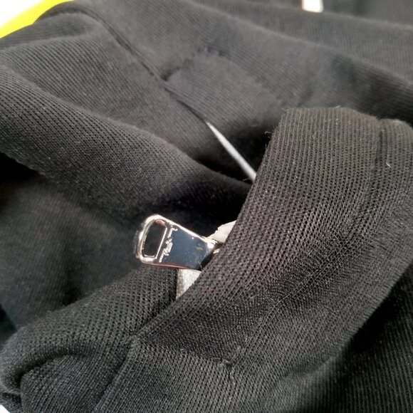 Lauren Ralph Lauren Active Jacket Women Large Athletic Full Zip Black Yellow - Picture 16 of 16